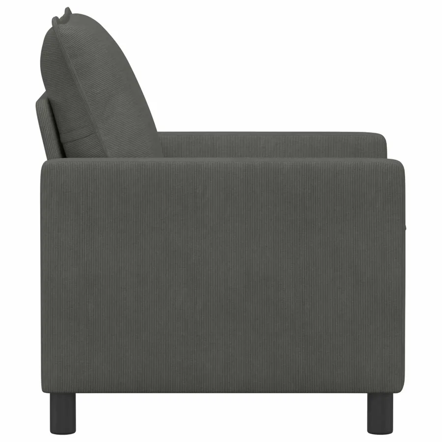 Canapé Gris foncé 76 x 81 x 87,5 cm Tissu - 4