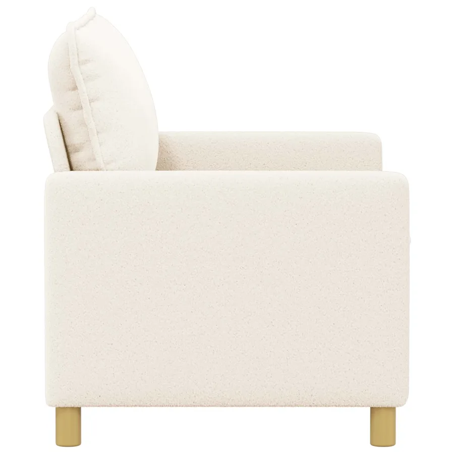 Canapé Crème 126 x 81 x 87,5 cm Tissu - 4