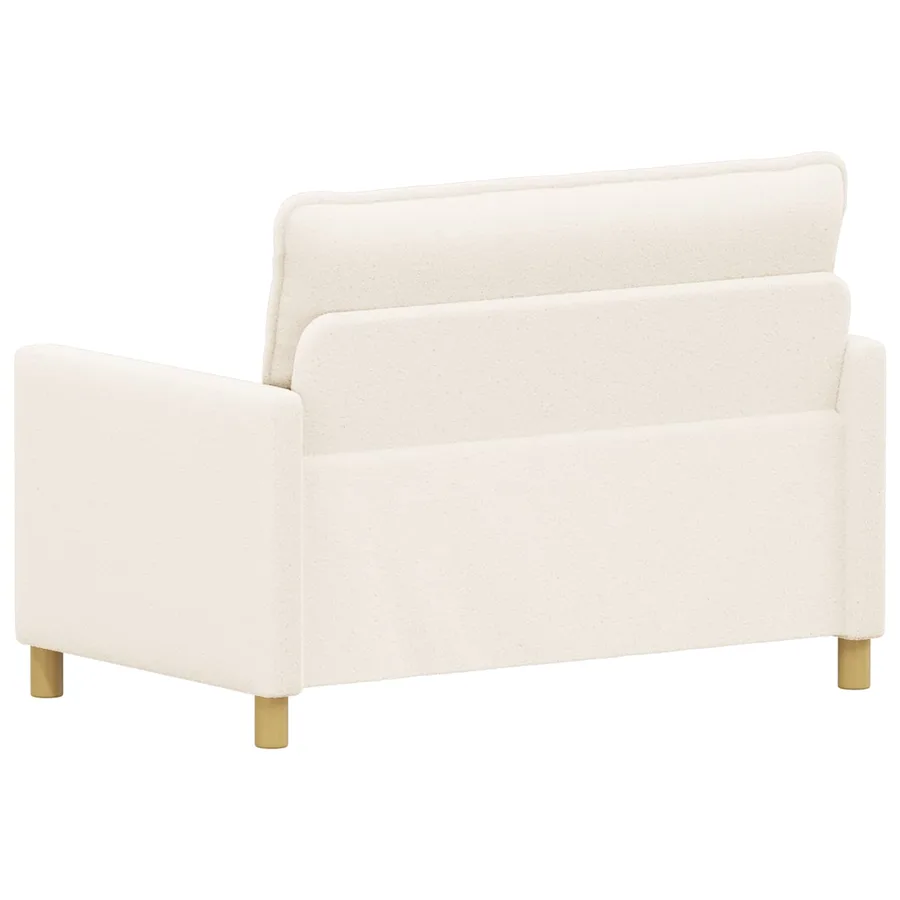 Canapé Crème 126 x 81 x 87,5 cm Tissu - 5