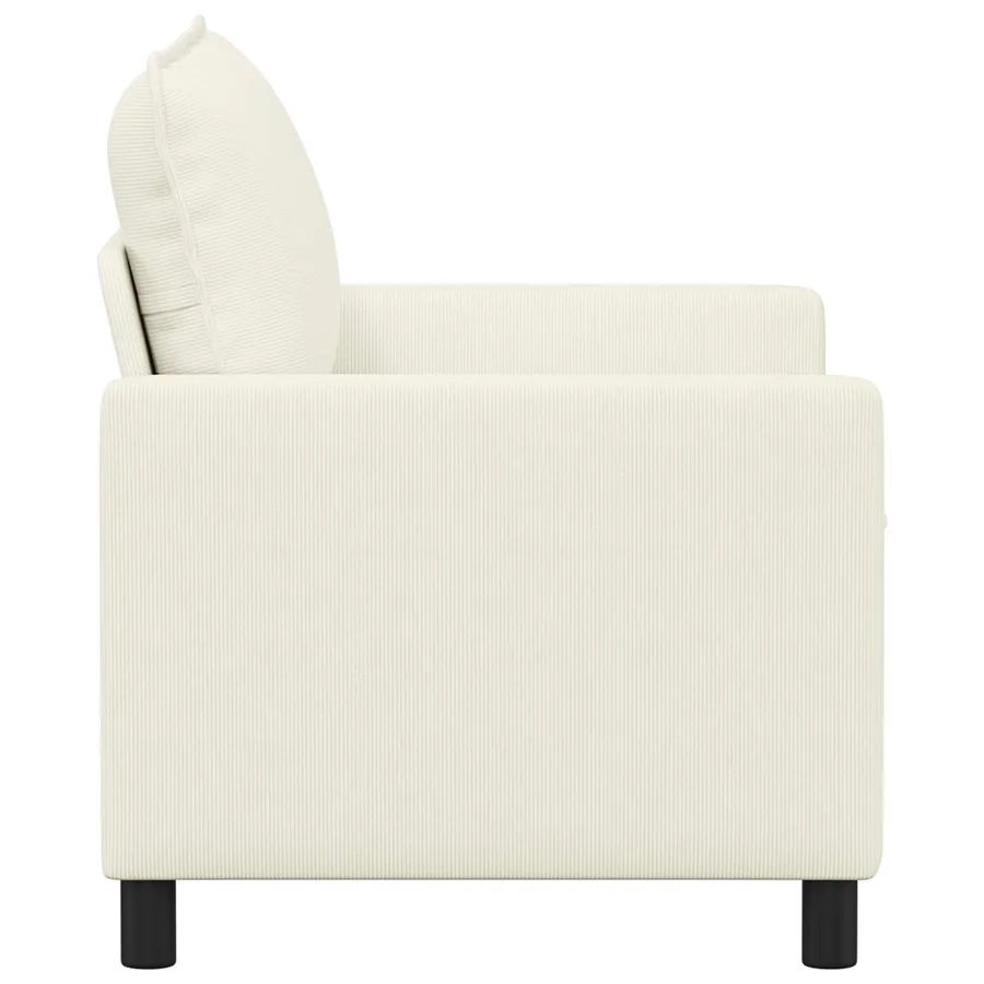Canapé Crème 126 x 81 x 87,5 cm Tissu - 4