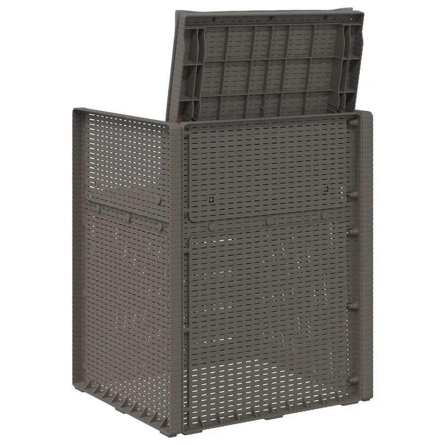 Chaises de jardin salle à manger 2 pcs Gris clair et anthracite - 7