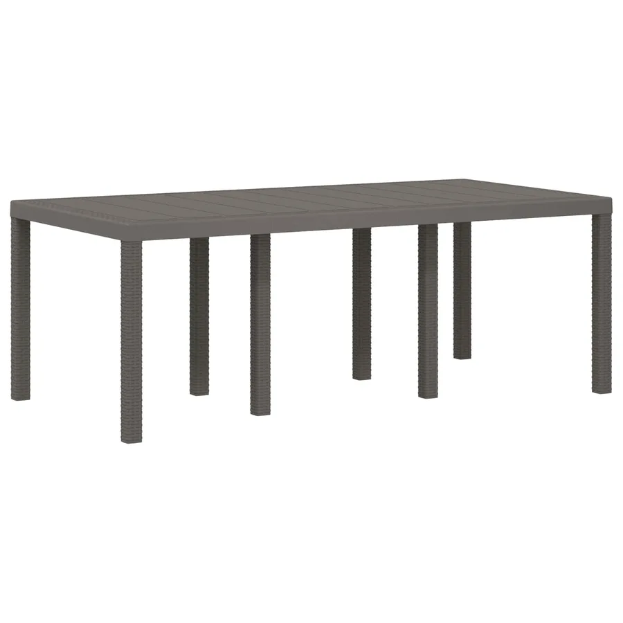 Ensemble de salle à manger pour jardin avec coussin 7 pcs PP - 5