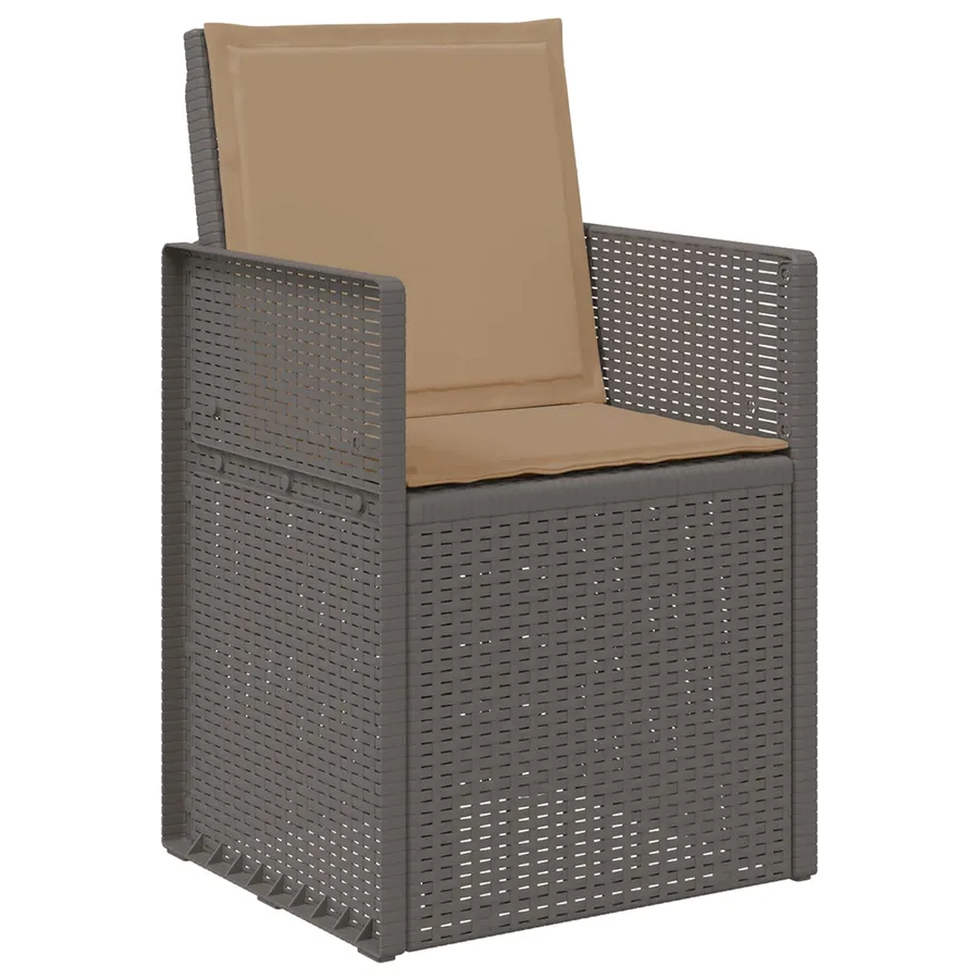 Ensemble de salle à manger pour jardin avec coussin 7 pcs PP - 6