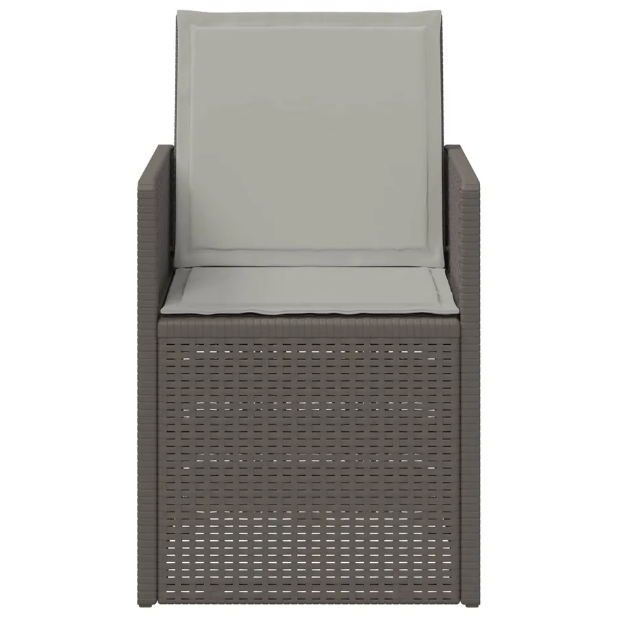 Chaises de jardin salle à manger 2 pcs Gris clair PP - 5