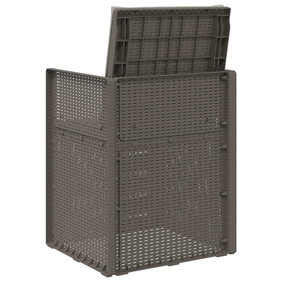 Chaises de jardin salle à manger 2 pcs Gris clair PP - 7