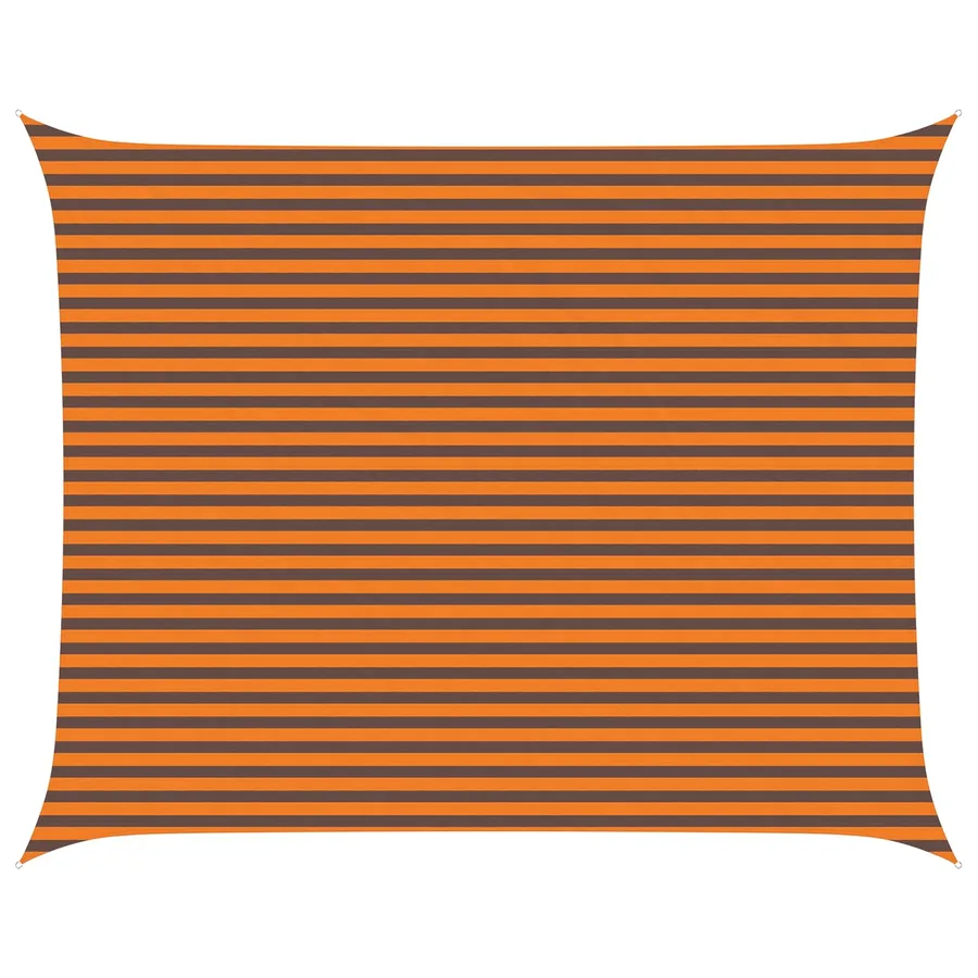 Voile d'ombre Orange et marron 5 x 4 m 100 % polyester Oxford - 2
