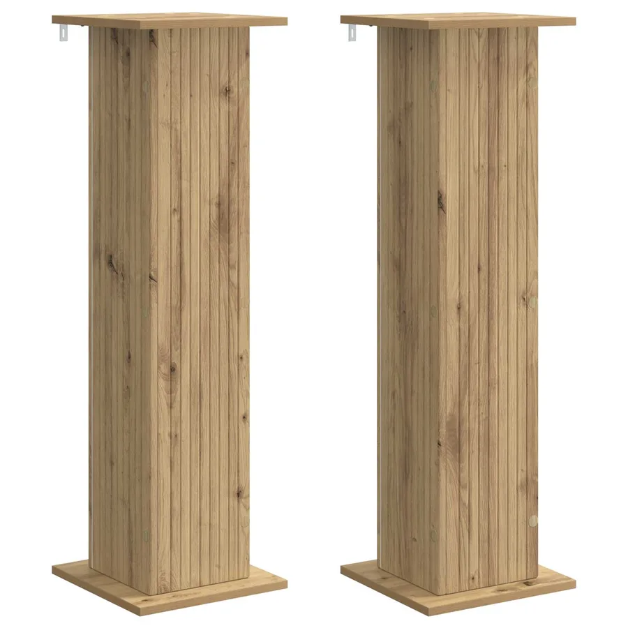 Support de Plante 2 pc Chêne artisanal 30,5 x 30 x 100,5 cm - 2