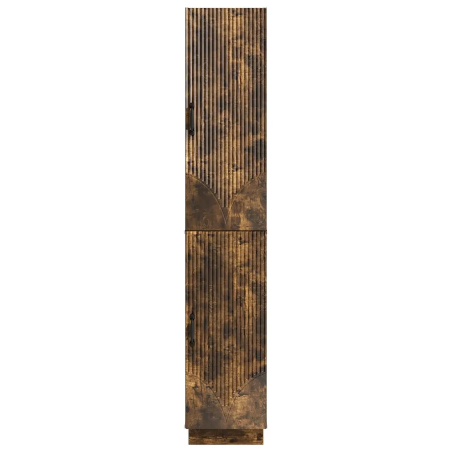 Ensemble de Meubles 2 pcs Chêne fumé Bois d'ingénierie - 5