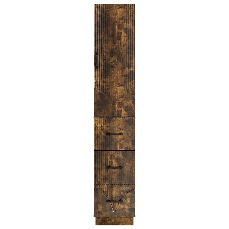 Ensemble de Meubles 2 pcs Chêne fumé 33 x 34,5 x 87 cm - 5
