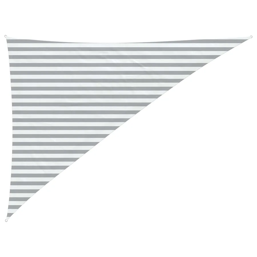 Voile d'ombre Gris clair et blanc 3 x 4 x 5 m - 2