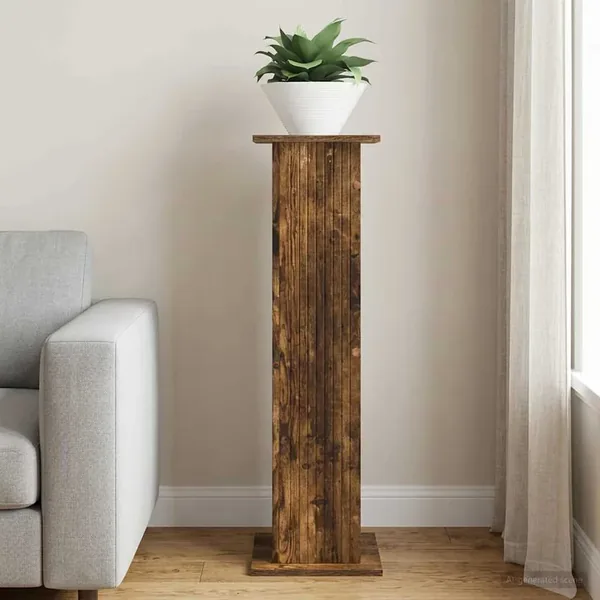 Support de Plante Chêne fumé 30,5 x 30 x 100,5 cm