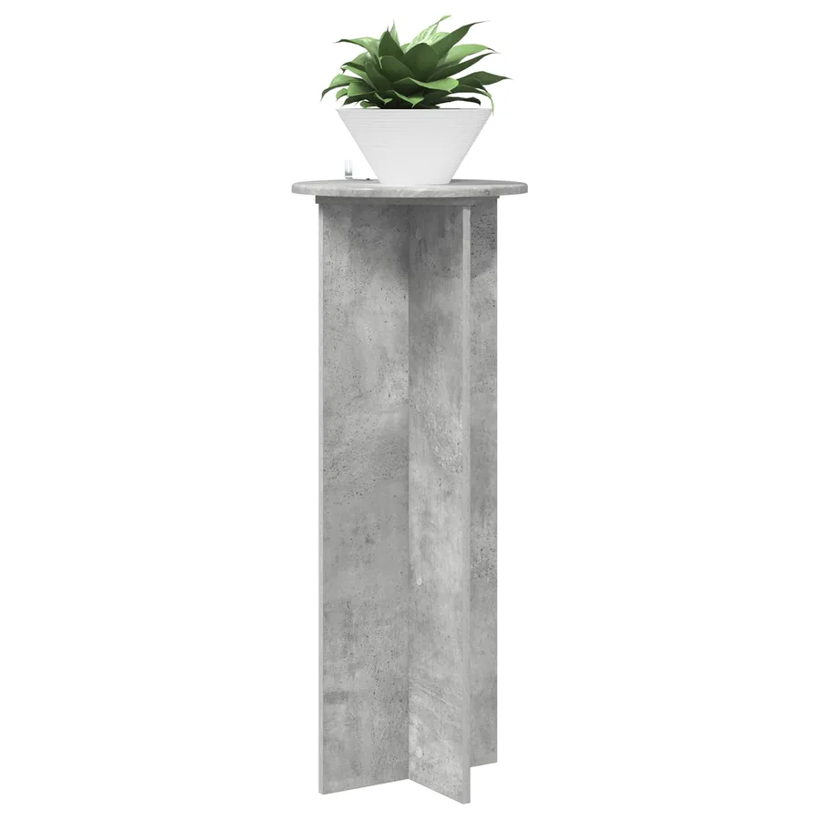 Support de Plante 2 pcs Gris béton Ø40 x 100 cm - 3