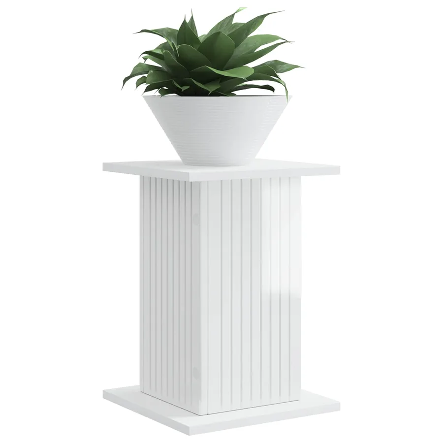 Support de Plante Blanc brillant 30,5 x 30 x 43 cm - 3