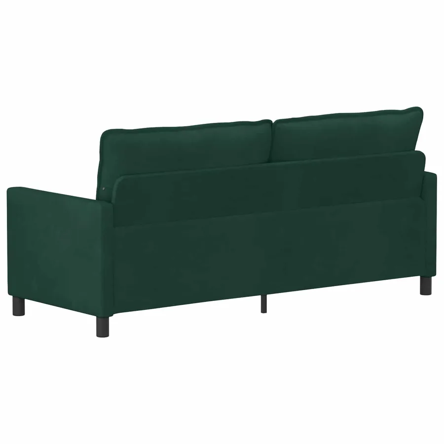 Canapé Vert foncé 196 x 81 x 87,5 cm Velours - 5