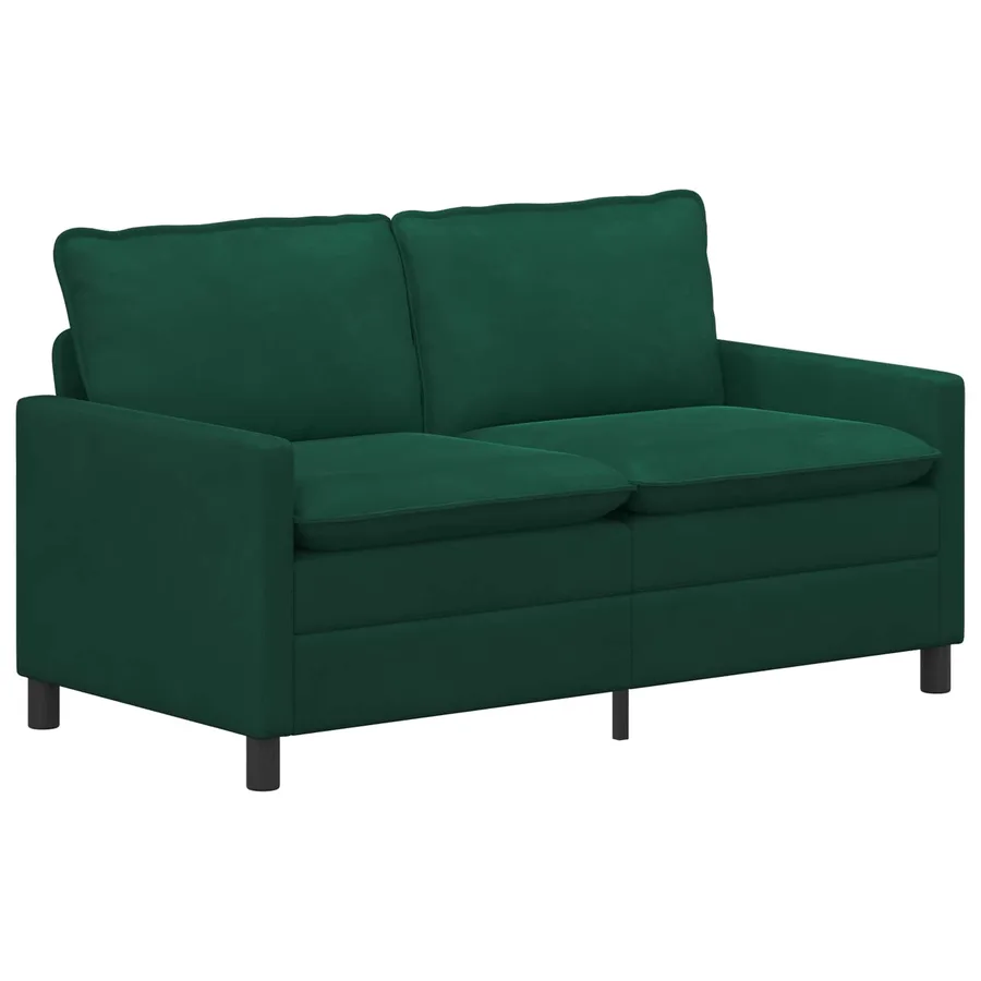 Canapé Vert foncé 156 x 81 x 87,5 cm Velours - 2