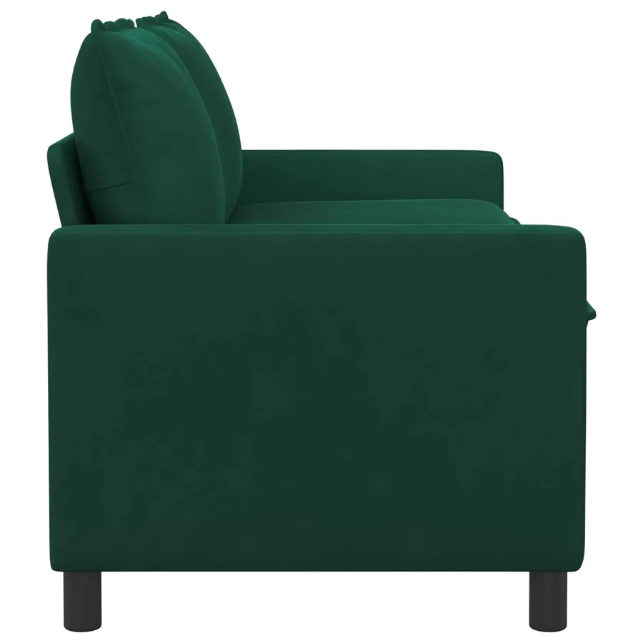 Canapé Vert foncé 156 x 81 x 87,5 cm Velours - 4