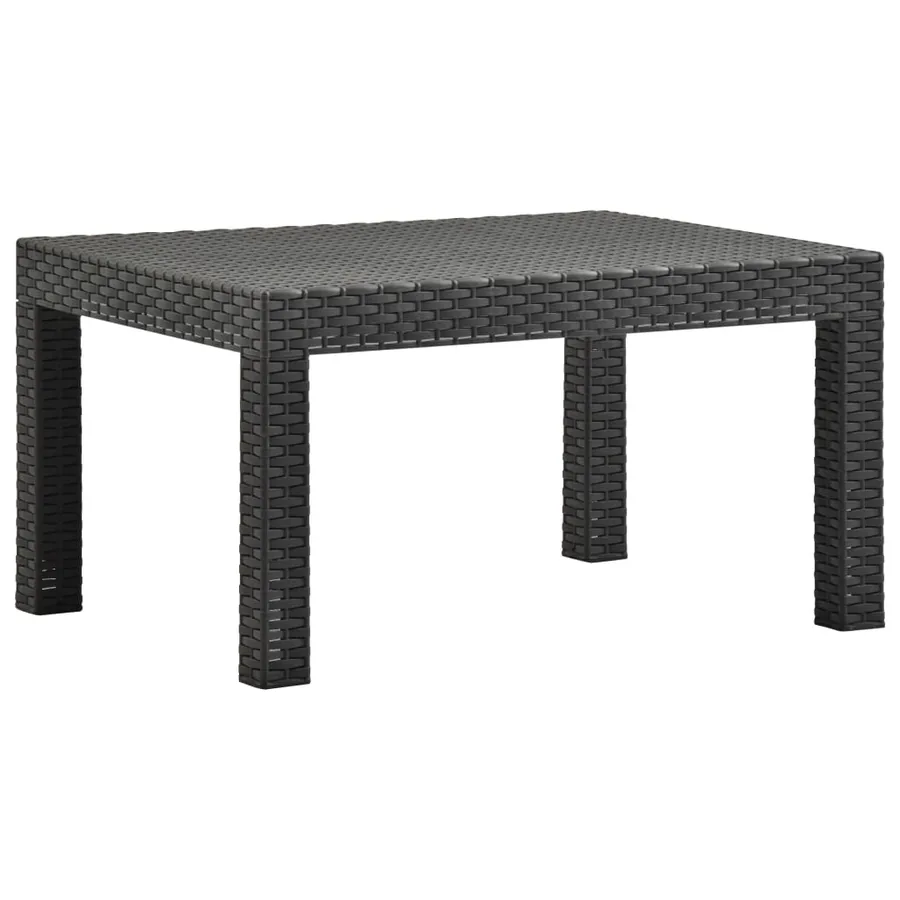 Salon de jardin 2 pcs avec coussins PP Rotin Anthracite - 8