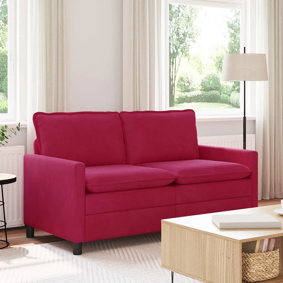Canapé Bordeaux 156 x 81 x 87,5 cm Velours