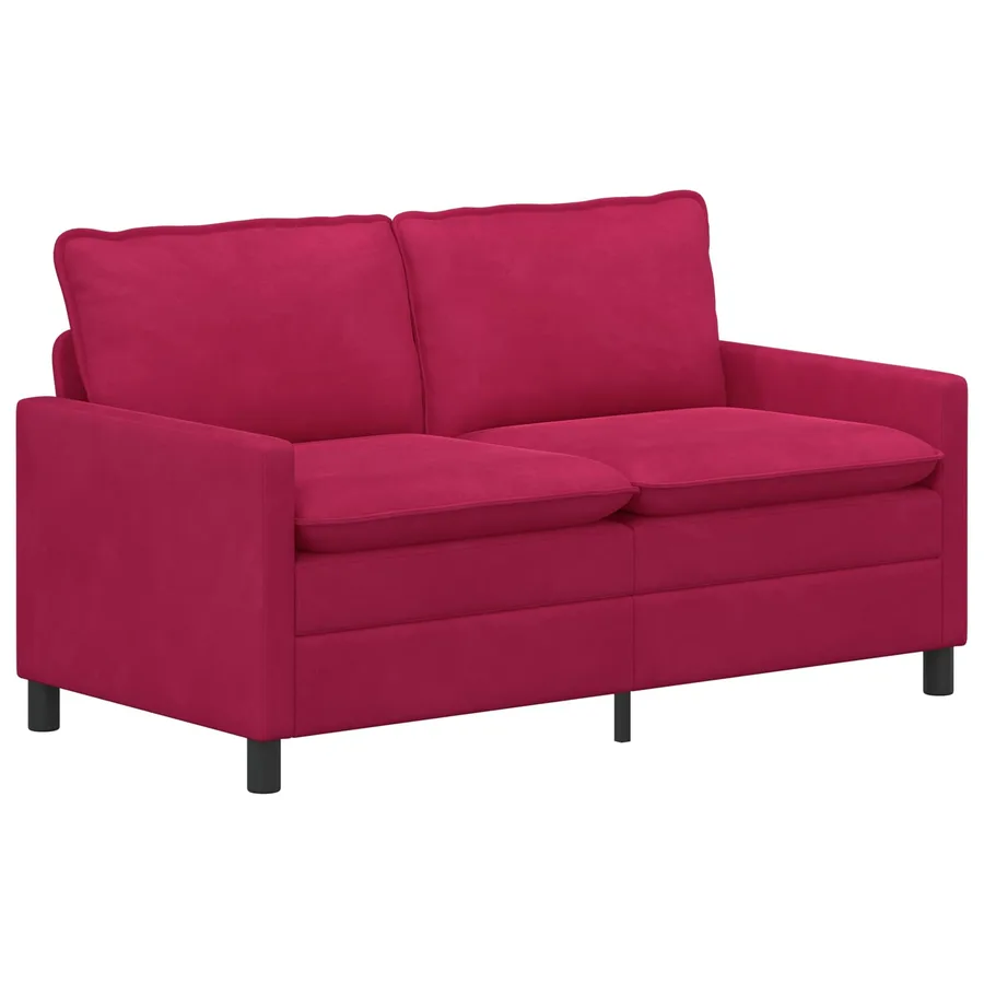 Canapé Bordeaux 156 x 81 x 87,5 cm Velours - 2