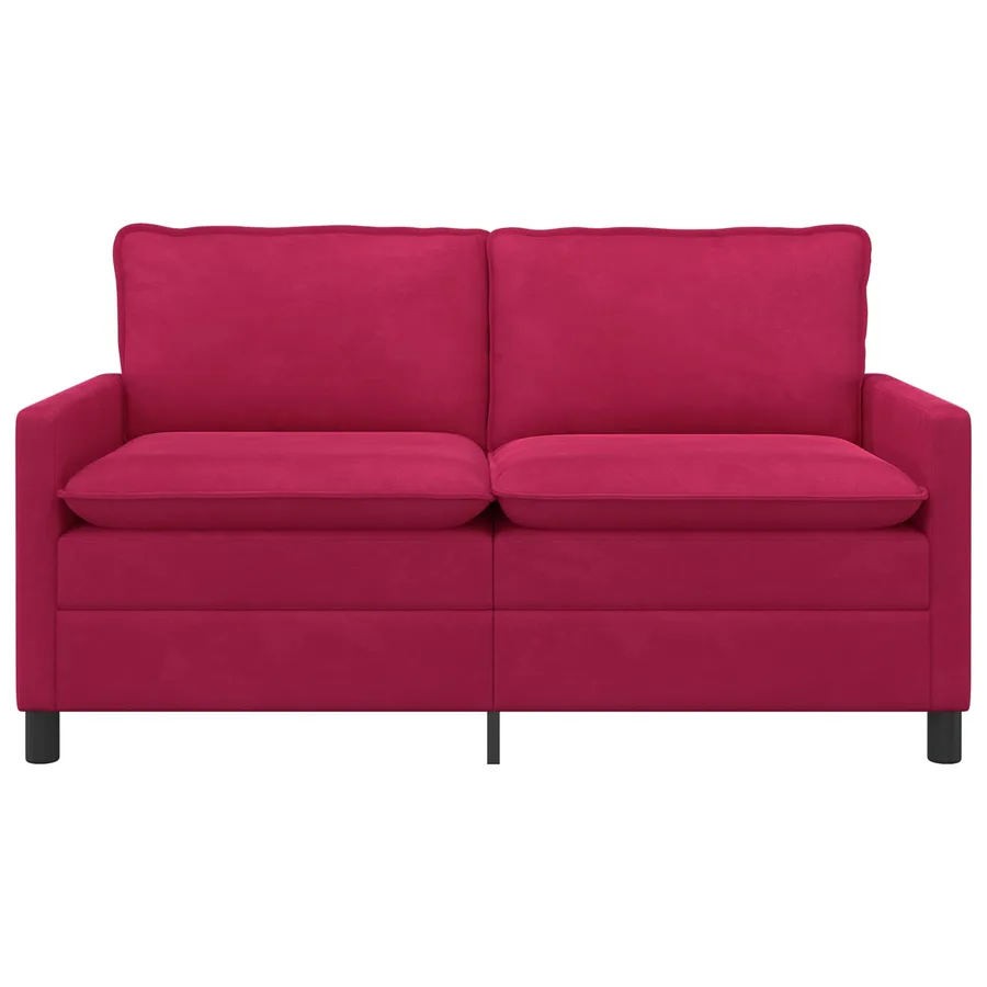 Canapé Bordeaux 156 x 81 x 87,5 cm Velours - 3