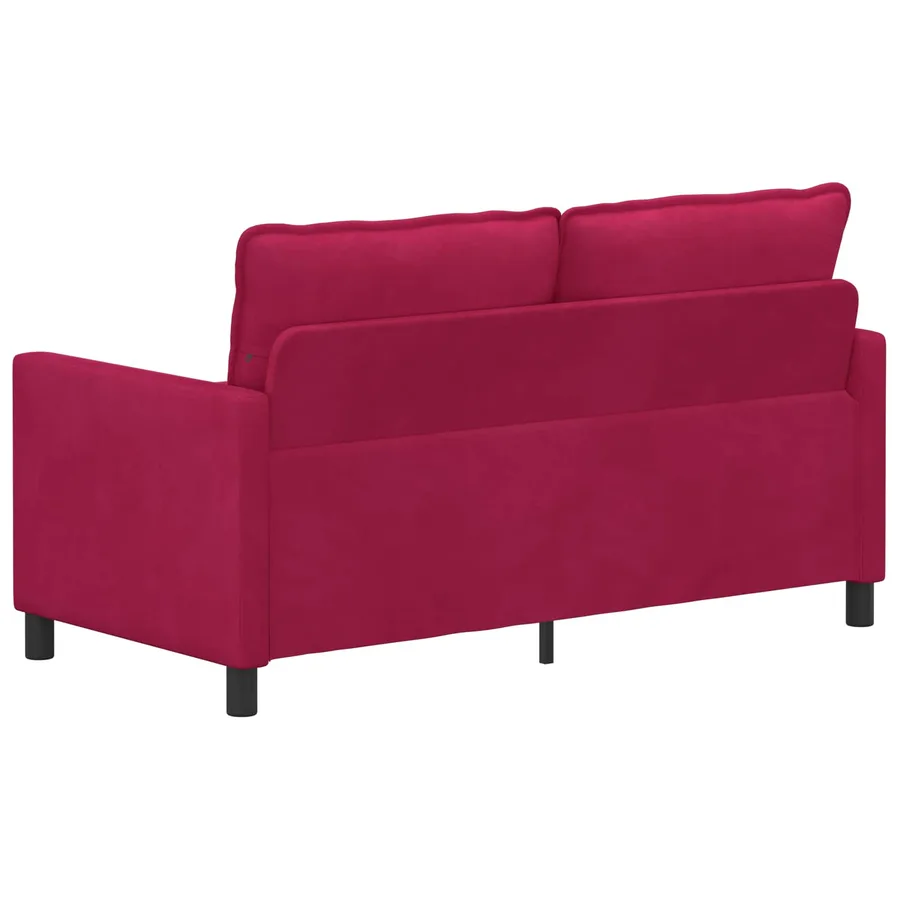 Canapé Bordeaux 156 x 81 x 87,5 cm Velours - 5