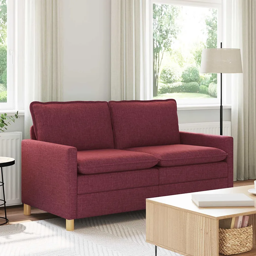 Canapé Bordeaux 156 x 81 x 87,5 cm Tissu