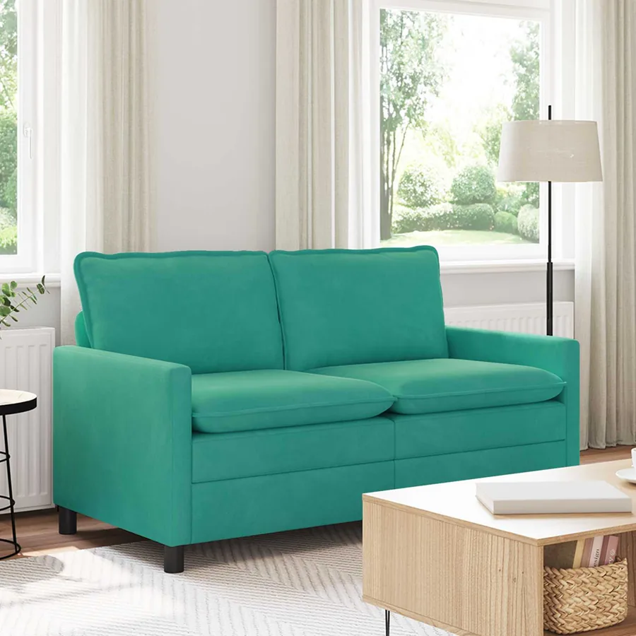 Canapé Turquoise 156 x 81 x 87,5 cm Velours