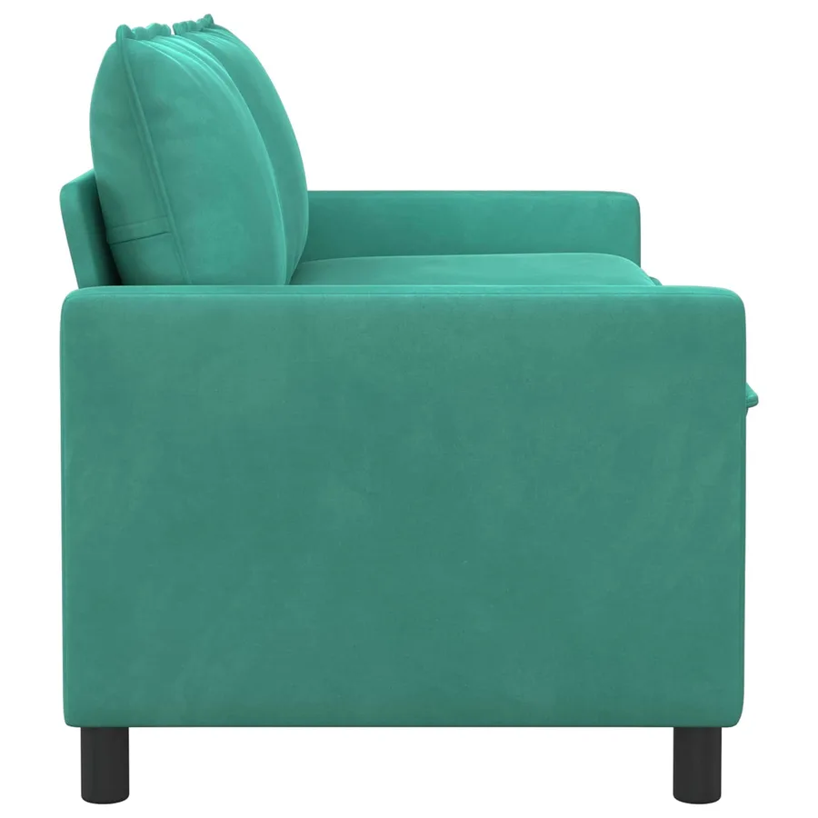 Canapé Turquoise 156 x 81 x 87,5 cm Velours - 4