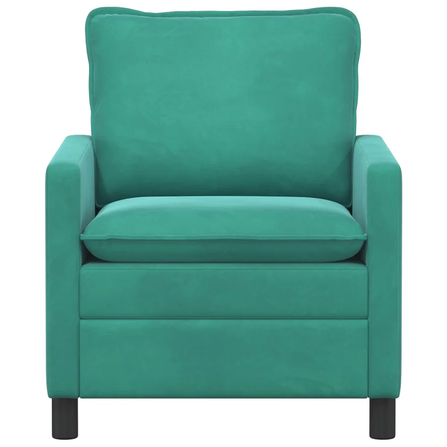 Canapé Turquoise 76 x 81 x 87,5 cm Velours - 3