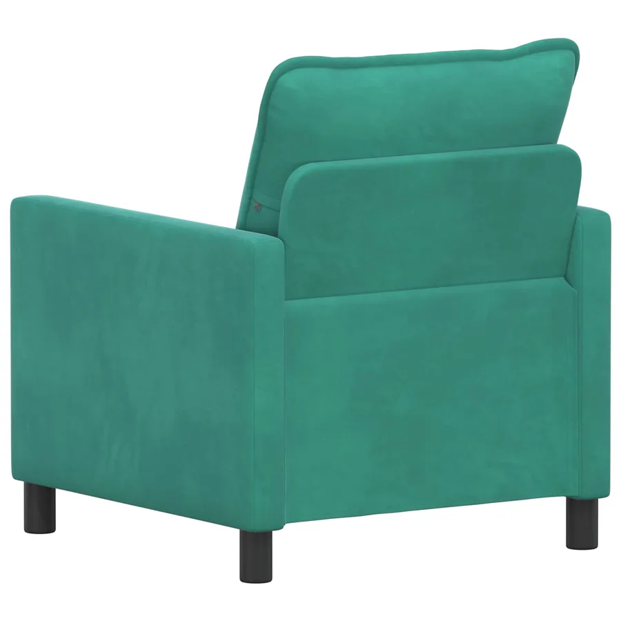 Canapé Turquoise 76 x 81 x 87,5 cm Velours - 5