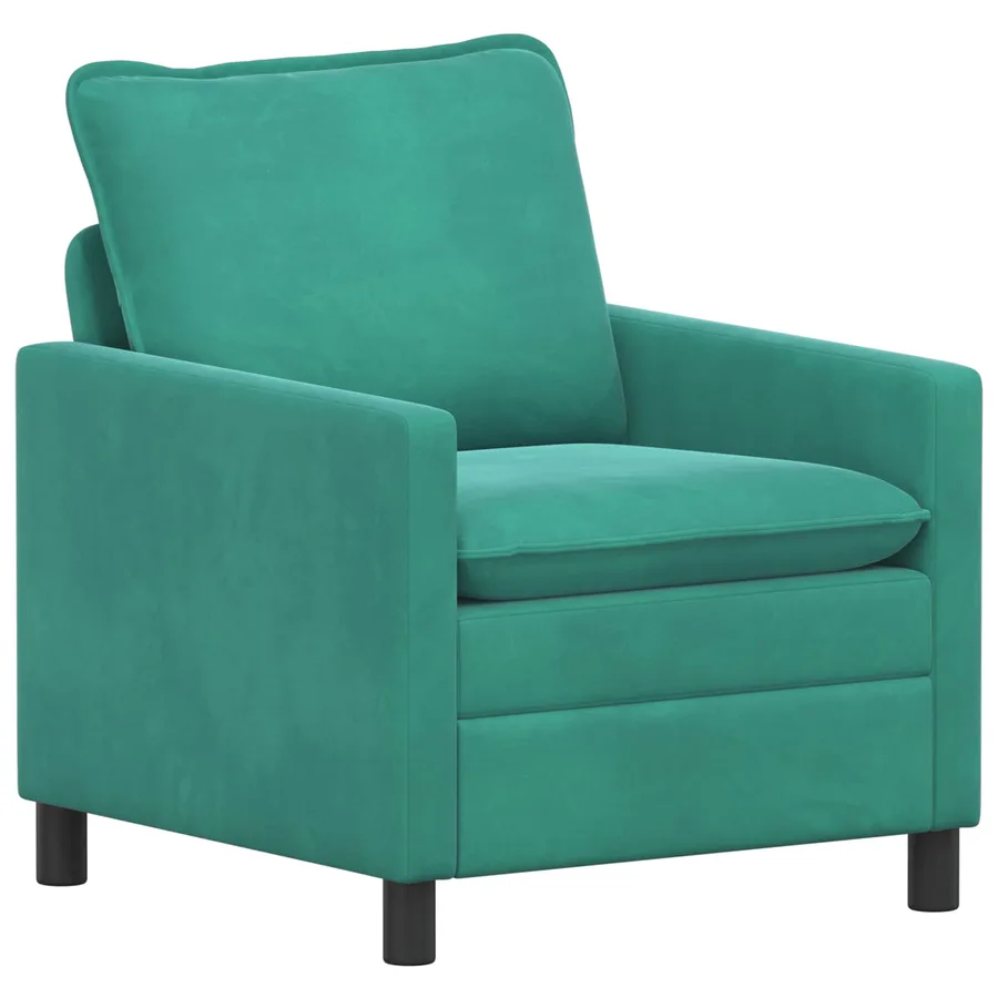 Ensemble de Canapés 2 pcs Turquoise Velours - 3