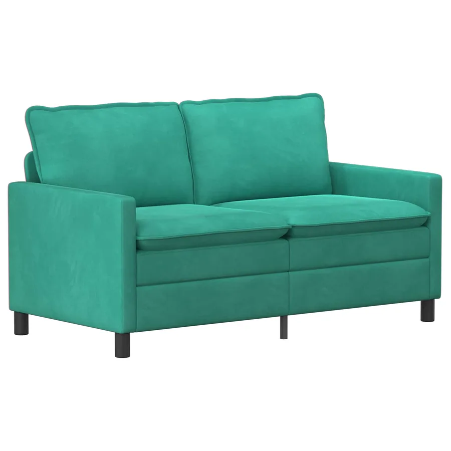 Ensemble de Canapés 2 pcs Turquoise Velours - 4