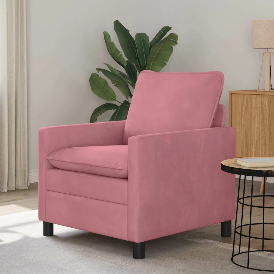 Canapé Rose 76 x 81 x 87,5 cm Velours