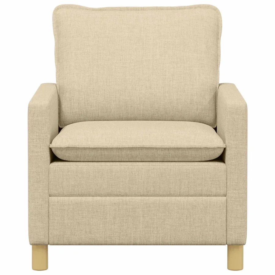 Canapé Crème 76 x 81 x 87,5 cm Tissu - 3