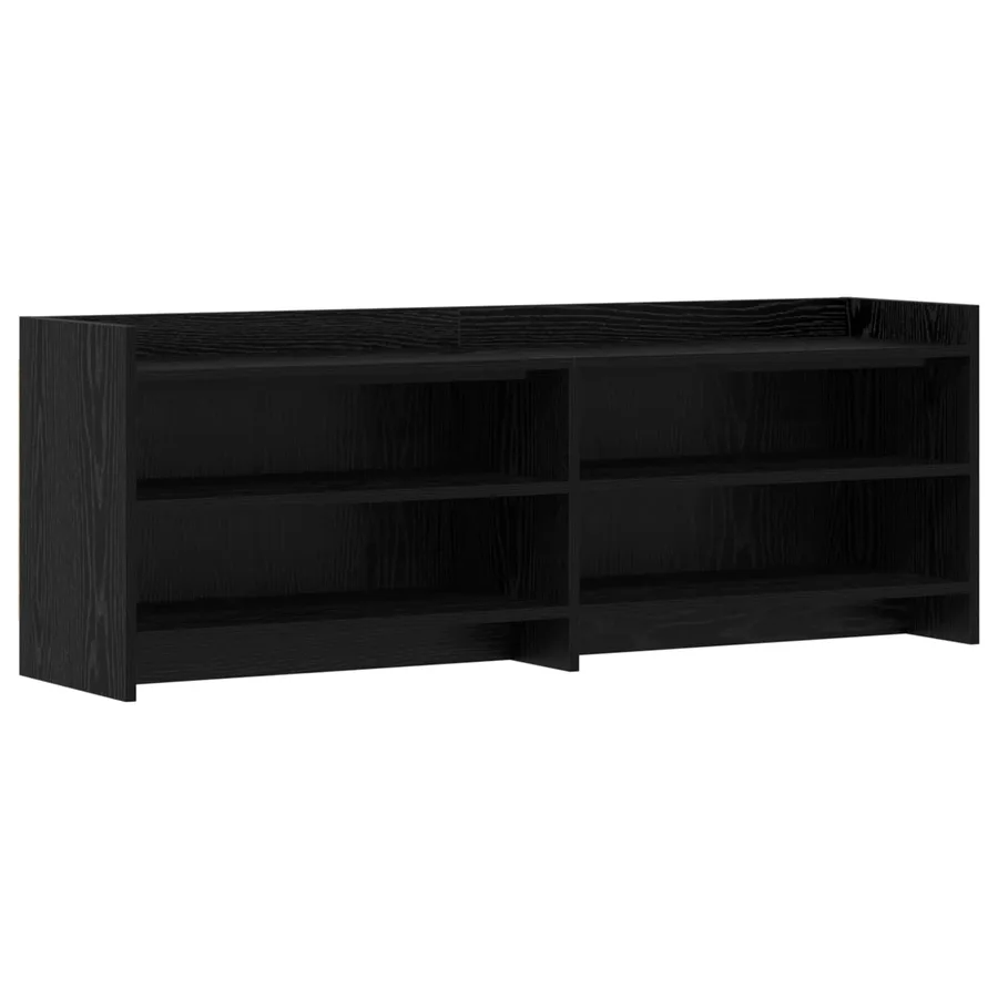 Meuble TV 135 x 33 x 47 cm Chêne noir Bois d'ingénierie - 2