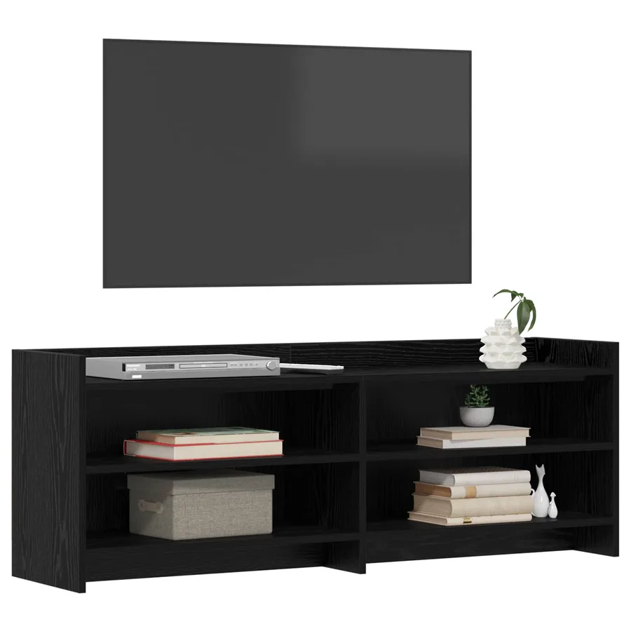 Meuble TV 135 x 33 x 47 cm Chêne noir Bois d'ingénierie - 3