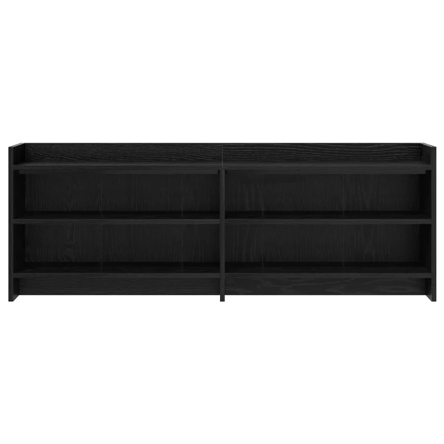 Meuble TV 135 x 33 x 47 cm Chêne noir Bois d'ingénierie - 4