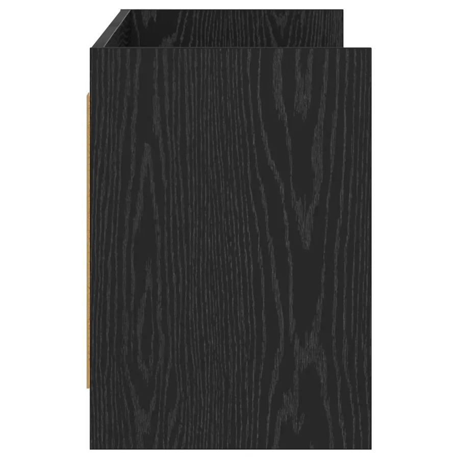 Meuble TV 135 x 33 x 47 cm Chêne noir Bois d'ingénierie - 5
