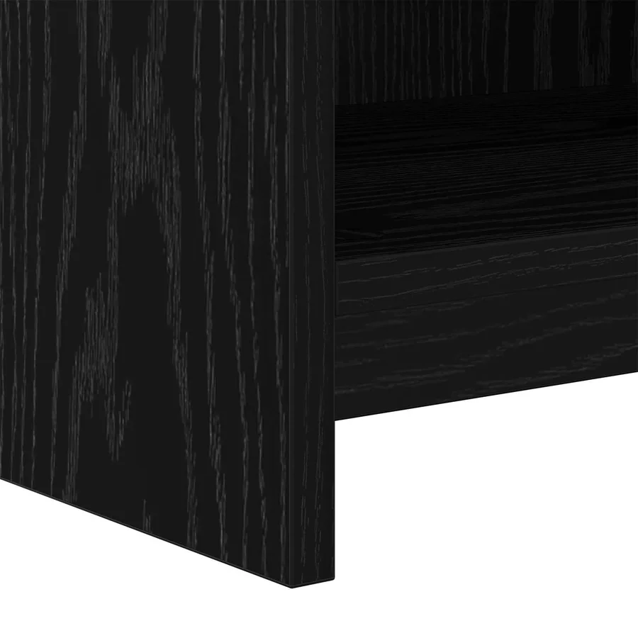 Meuble TV 135 x 33 x 47 cm Chêne noir Bois d'ingénierie - 7