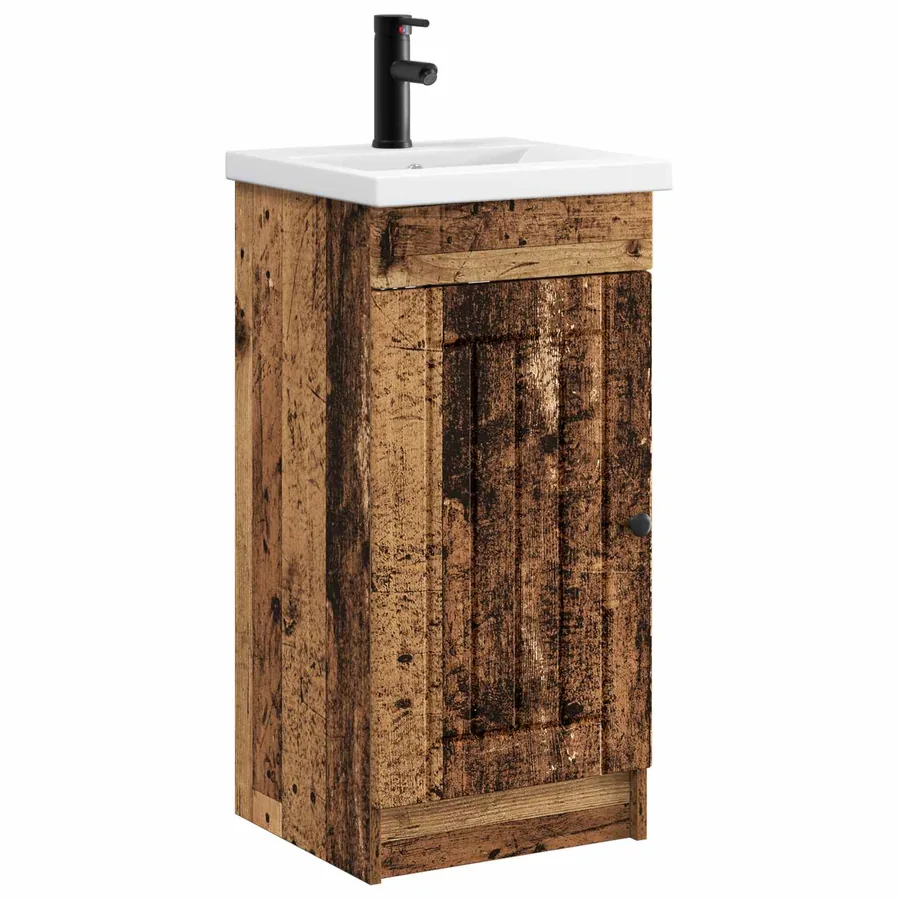 Meuble de salle de bain avec évier Bois ancien - 2