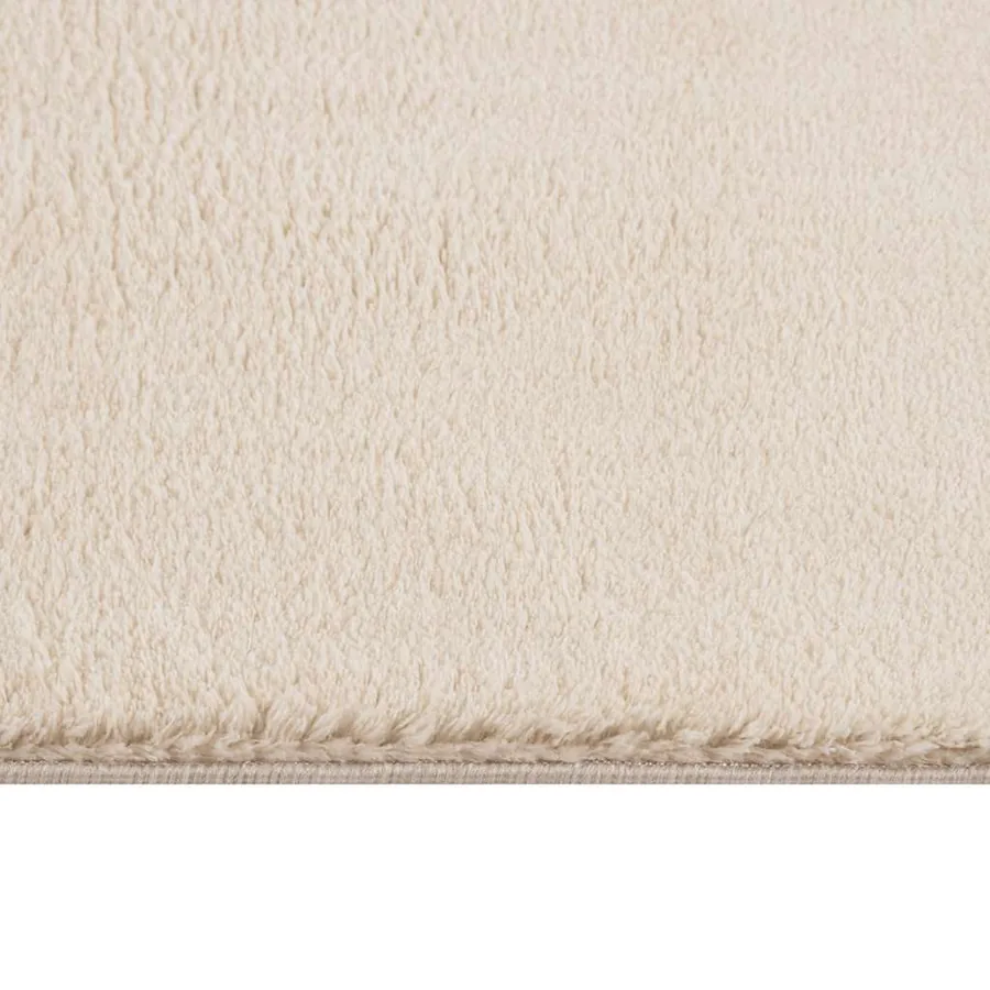 Tapis shaggy doux lavable 160x230 cm Antidérapant Beige - 5