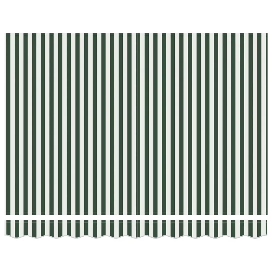 Auvent rétractable électrique Vert et blanc 3,5 x 2,5 m - 6