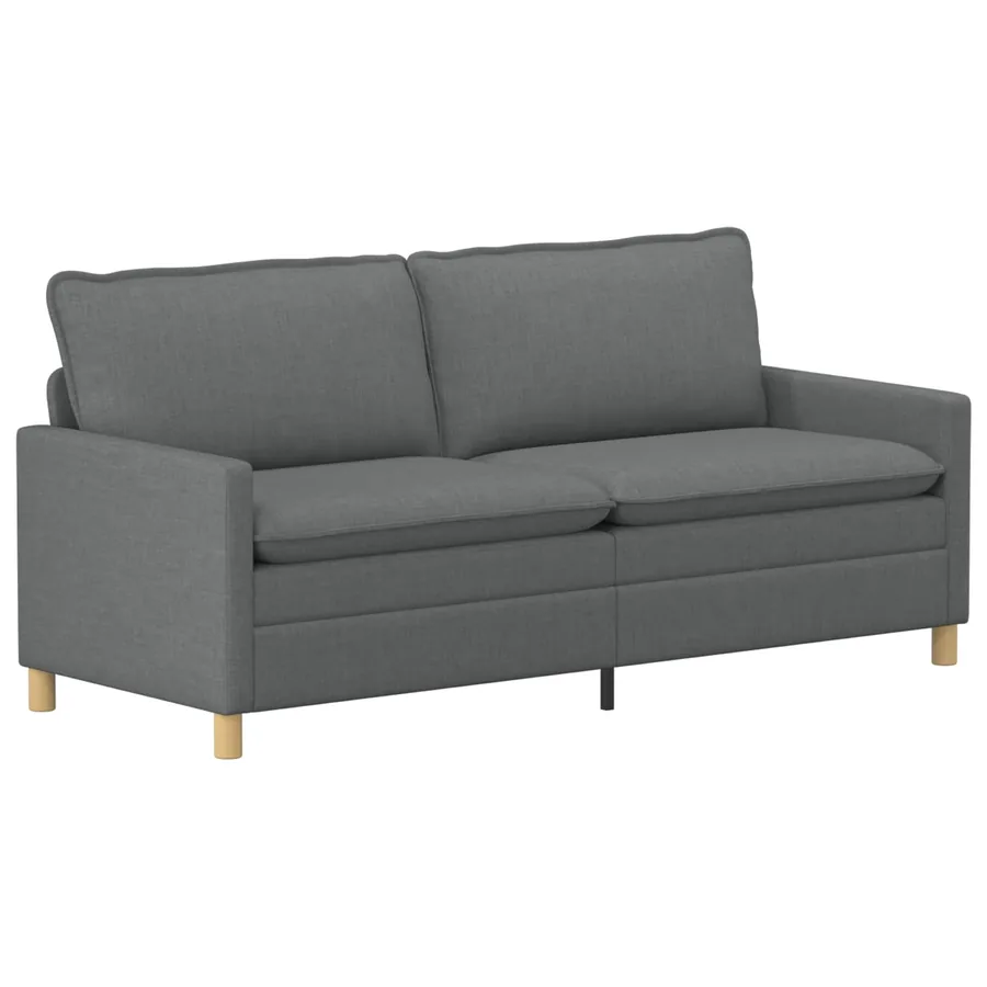 Canapé Gris foncé 196 x 81 x 87,5 cm Tissu - 2