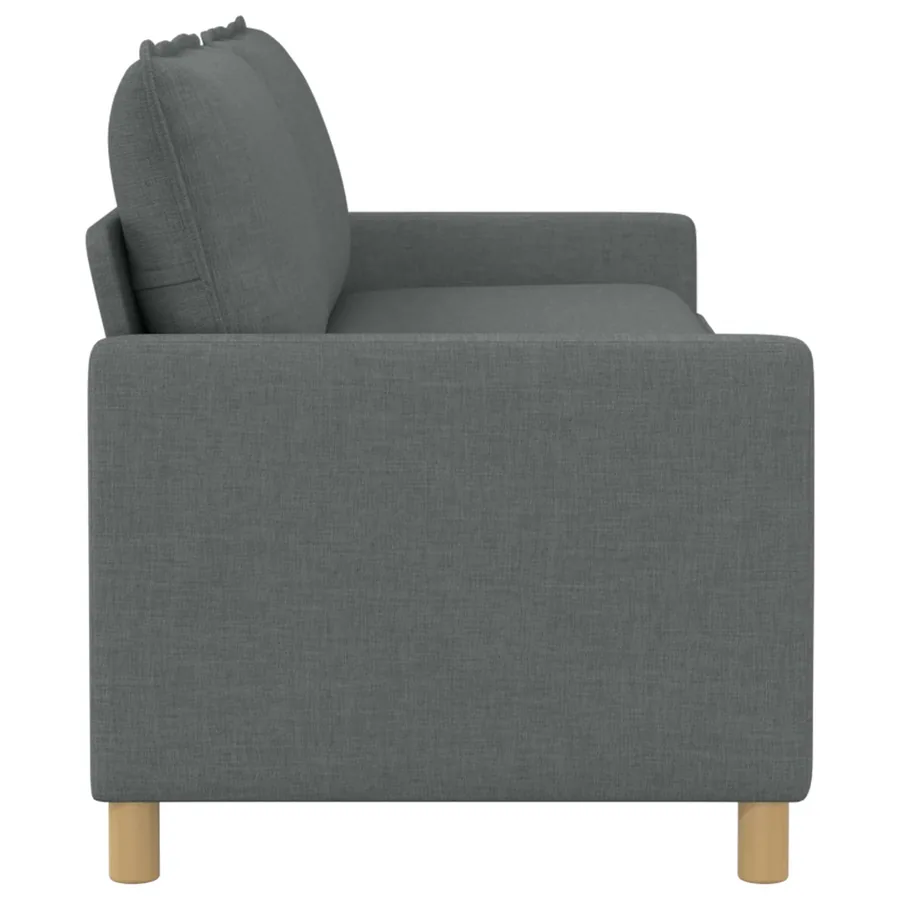Canapé Gris foncé 196 x 81 x 87,5 cm Tissu - 4