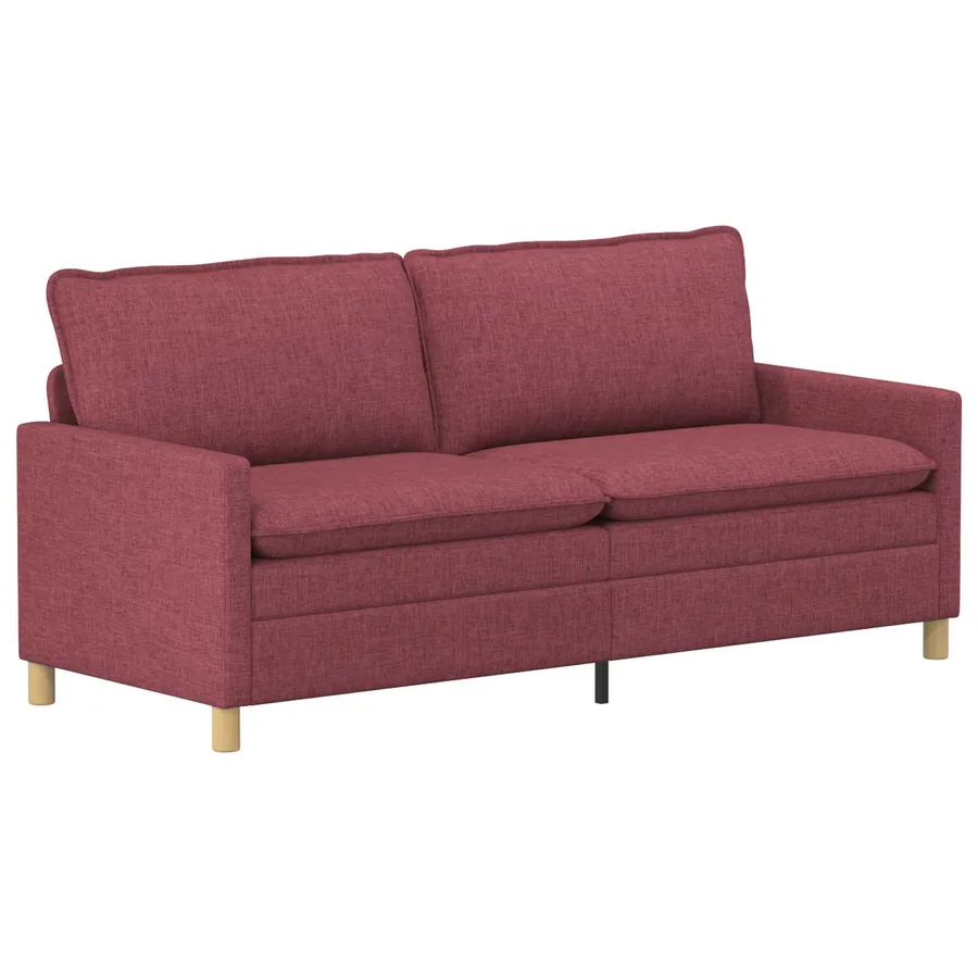 Canapé Bordeaux 196 x 81 x 87,5 cm Tissu - 2