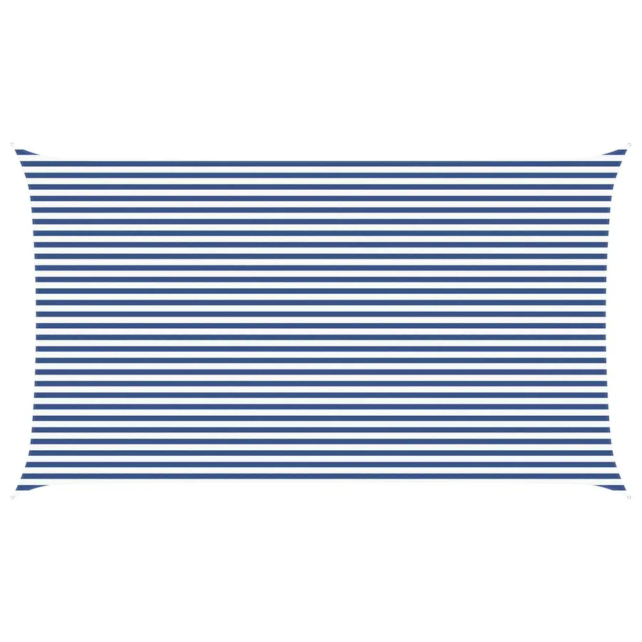 Voile d'ombre Bleu et Blanc 7 x 4 m 100 % polyester Oxford - 2