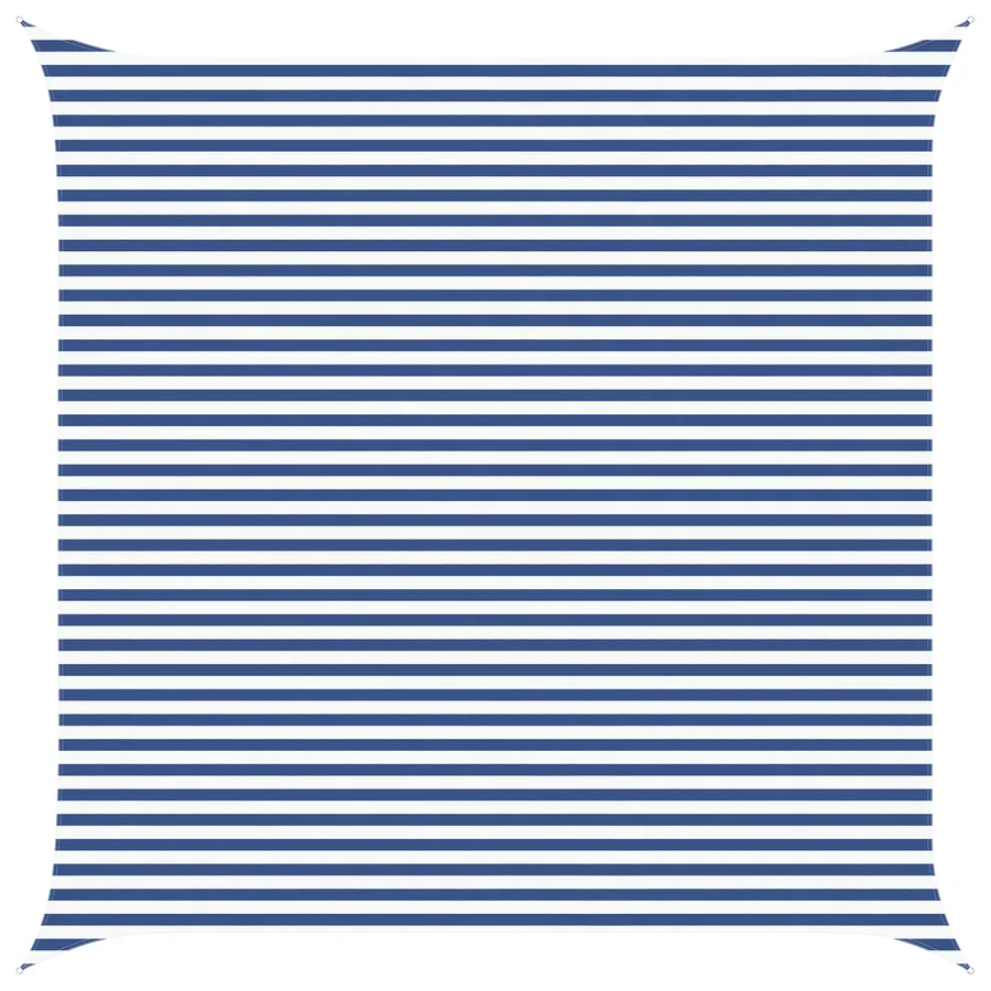 Voile d'ombre Bleu et Blanc 5 x 5 m 100 % polyester Oxford - 2