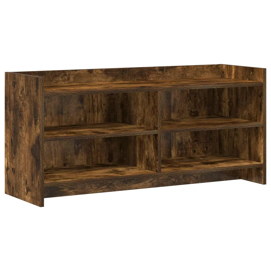 Meuble TV 100 x 33 x 47 cm Chêne fumé Bois d'ingénierie - 2