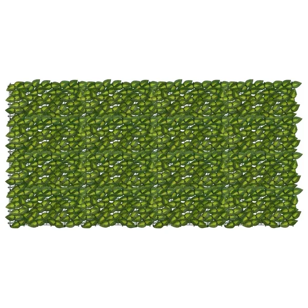 Écran de balcon avec feuilles Vert et jaune 200 x 100 cm