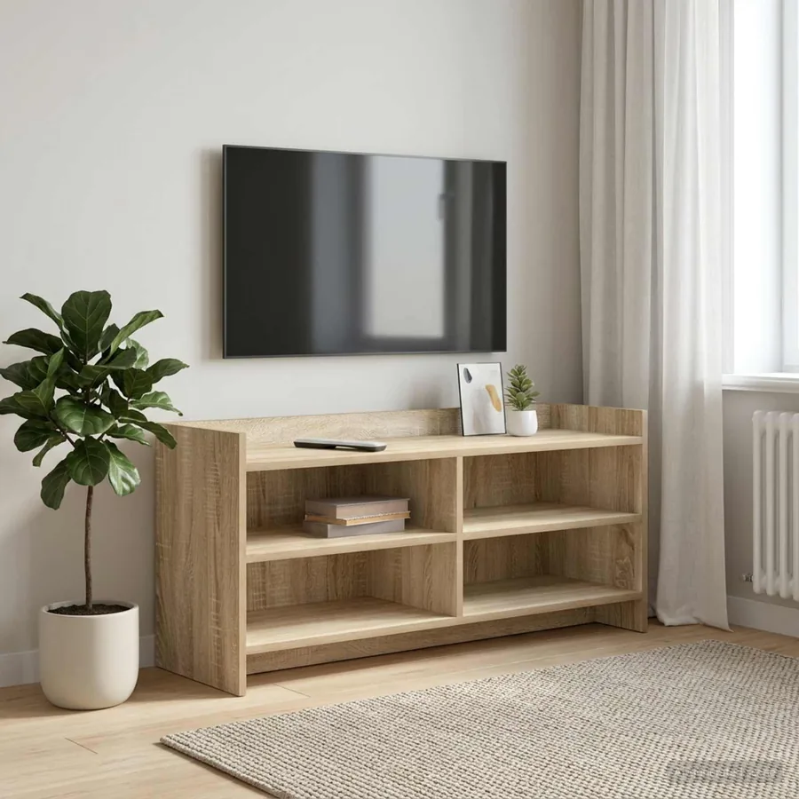 Meuble TV 100 x 33 x 47 cm Chêne Sonoma Bois d'ingénierie